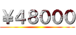 ￥４８０００ ()