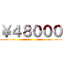 ￥４８０００ ()
