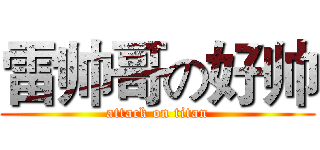 雷帅哥の好帅 (attack on titan)