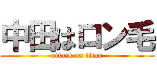 中田はロン毛 (attack on titan)