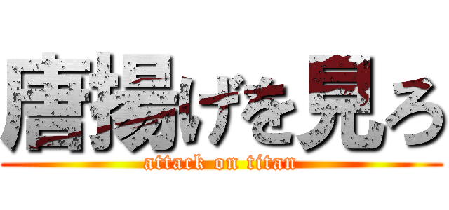 唐揚げを見ろ (attack on titan)