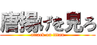 唐揚げを見ろ (attack on titan)