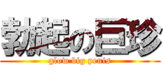 勃起の巨珍 (glow big penis)