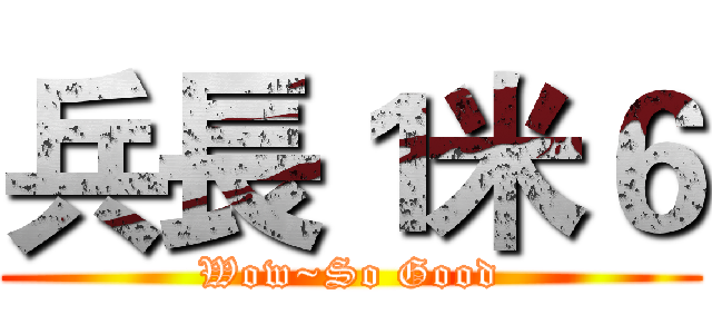 兵長１米６ (Wow~So Good)