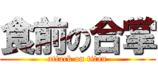 食前の合掌 (attack on titan)