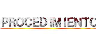 ＰＲＯＣＥＤＩＭＩＥＮＴＯ ()
