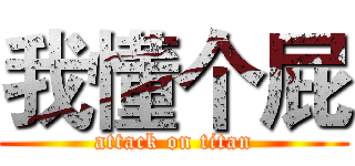 我懂个屁 (attack on titan)