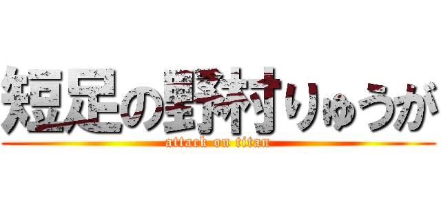 短足の野村りゅうが (attack on titan)