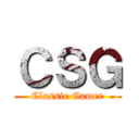 ＣＳＧ (Classic Gamer)