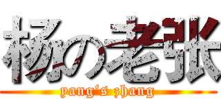 杨の老张 (yang‘s zhang)