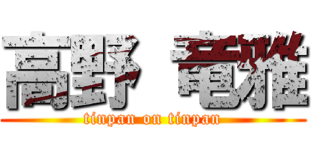 高野 竜雅 (tinpan on tinpan)