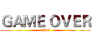 ＧＡＭＥ ＯＶＥＲ (QAQ)