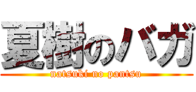 夏樹のバガ (natsuki no pantsu)