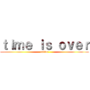 ｔｉｍｅ ｉｓ ｏｖｅｒ (cnblue)