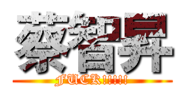 蔡智昇 (FUCK!!!!!)