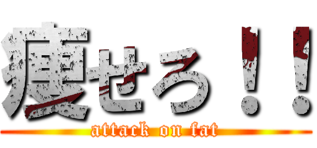 痩せろ！！ (attack on fat)