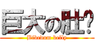 巨大の肚腩 (Bibedum belly)