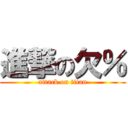 進撃の欠％ (attack on titan)