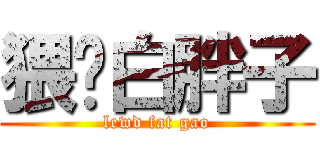 猥琐白胖子 (lewd fat gao)