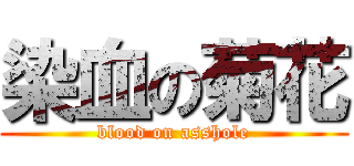 染血の菊花 (blood on asshole)