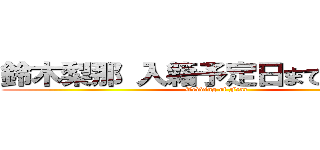 鈴木梨那 入籍予定日まで後１ヶ月 (Wedding of Fear)