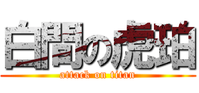 白間の虎珀 (attack on titan)