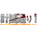 計画通り！ (According to plan!)