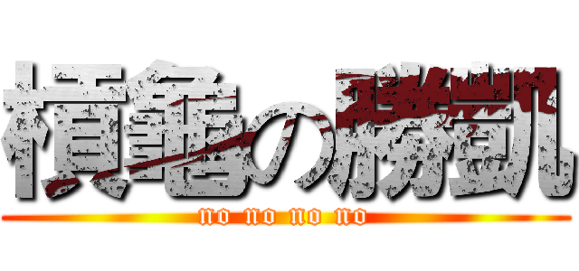 槓龜の勝凱 (no no no no)