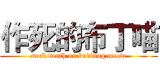 作死的布丁喵 (seek death on budding meow)