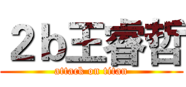 ２ｂ王睿哲 (attack on titan)