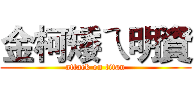 金柯矮ㄟ明資 (attack on titan)