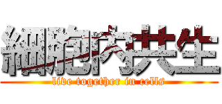 細胞内共生 (live together in cells)