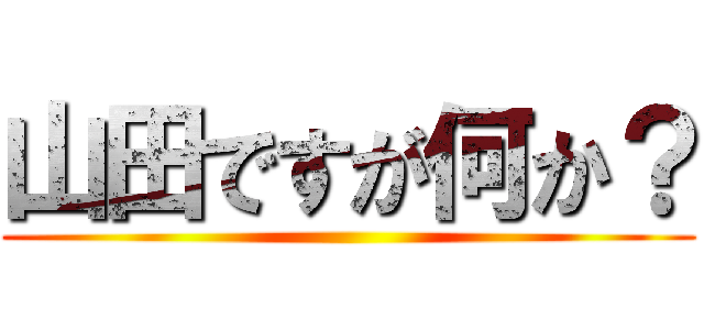 山田ですが何か？ ()