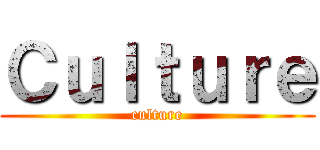 Ｃｕｌｔｕｒｅ (culture)