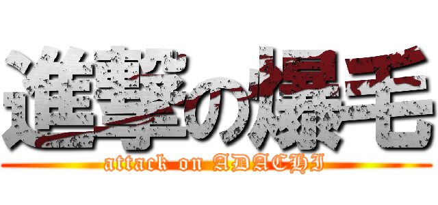 進撃の爆毛 (attack on ADACHI)