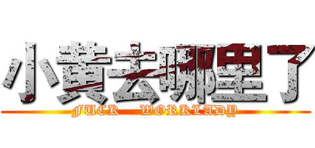 小黄去哪里了 (FUCK    WORKLADY)