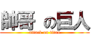 帥哥 の巨人 (attack on titan)