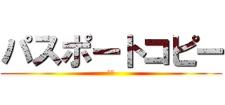 パスポートコピー (提出)