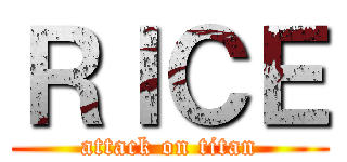 ＲＩＣＥ (attack on titan)