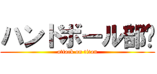 ハンドボール部