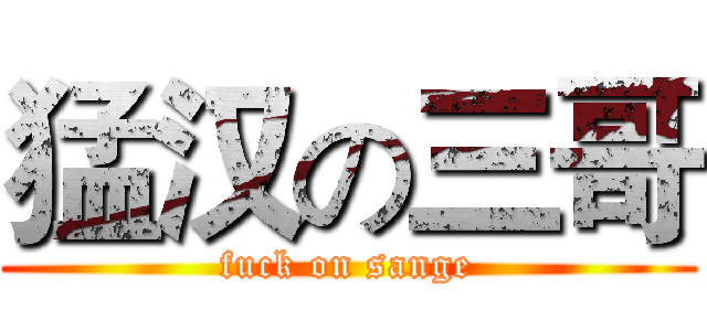 猛汉の三哥 (fuck on sange)