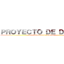 ＰＲＯＹＥＣＴＯ ＤＥ ＤＩＥＧＯ (en la Universidad del Magdalena)