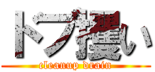 ドブ攫い (cleanup drain)