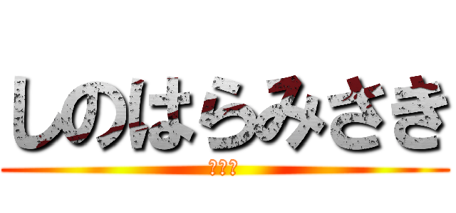 しのはらみさき (びっち)