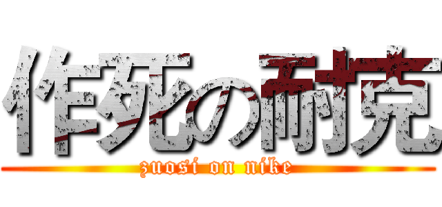 作死の耐克 (zuosi on nike)