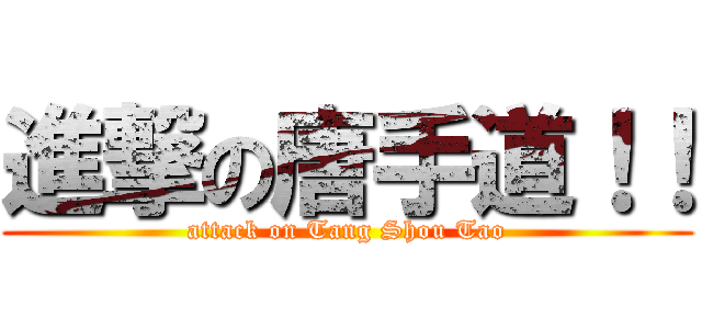 進撃の唐手道！！ (attack on Tang Shou Tao)
