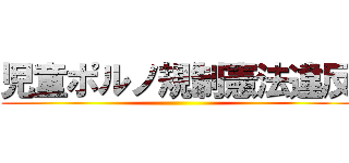 児童ポルノ規制憲法違反 ()