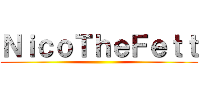 ＮｉｃｏＴｈｅＦｅｔｔ ()