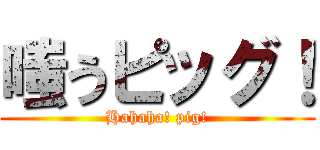 嗤うピッグ！ (Hahaha! pig!)