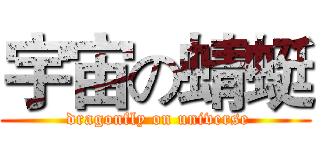宇宙の蜻蜓 ( dragonfly on universe)